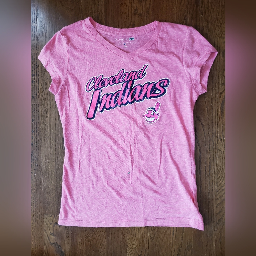 MLB Cleveland Indians 10/12 Pink Lindor Tee